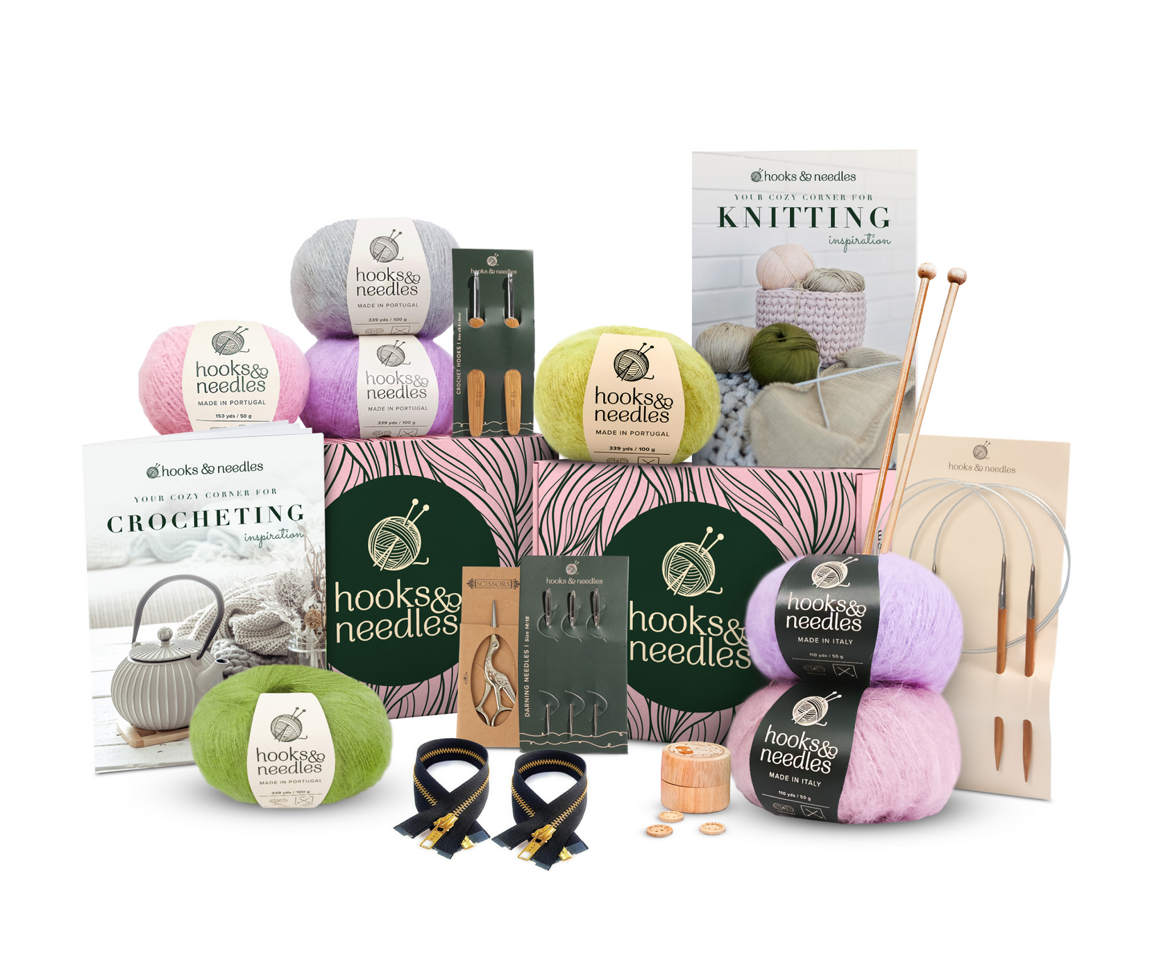 Hooks & Needles Knitting and Crochet Subscription Box