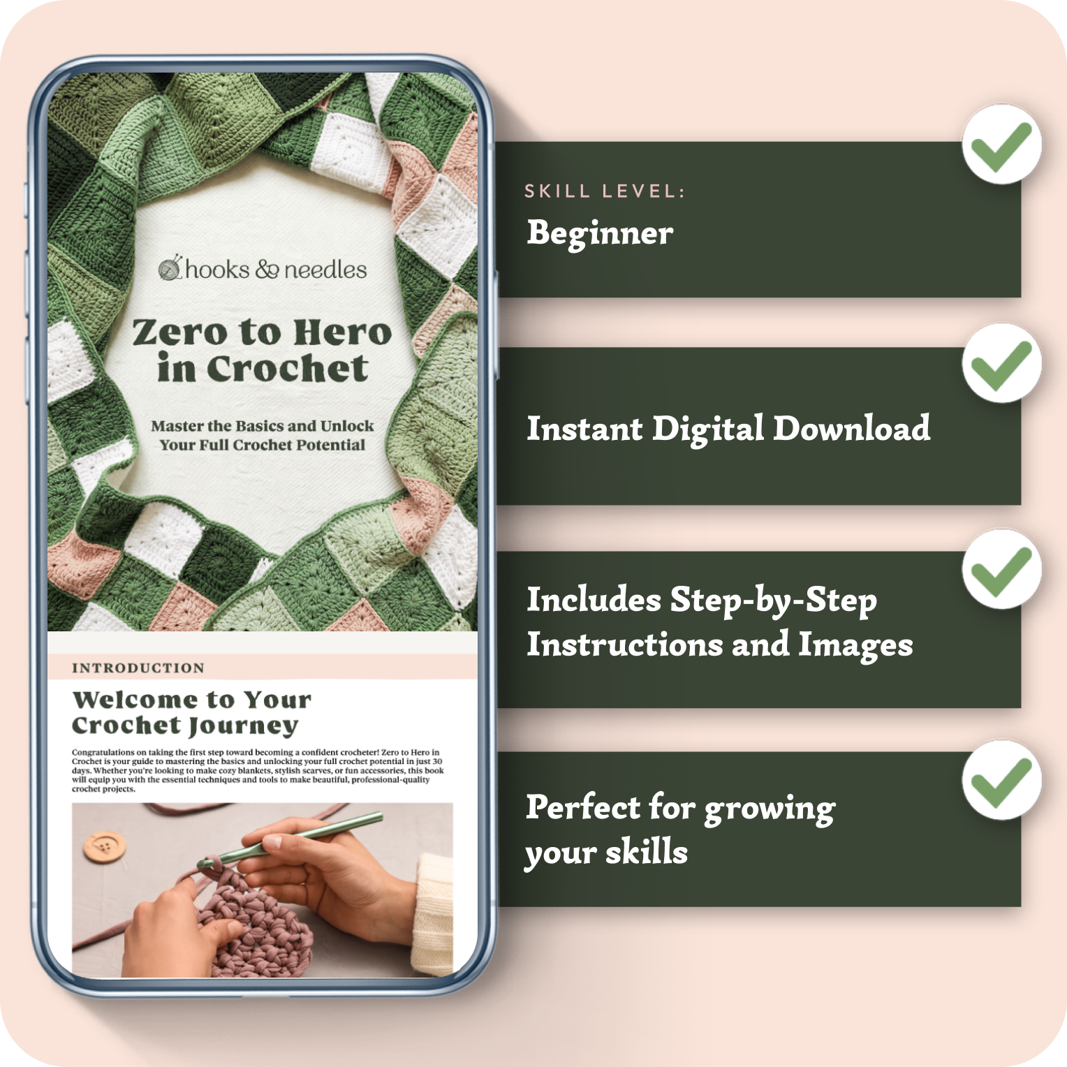 Crochet Zero to Hero Beginners Guide - PDF E-Book