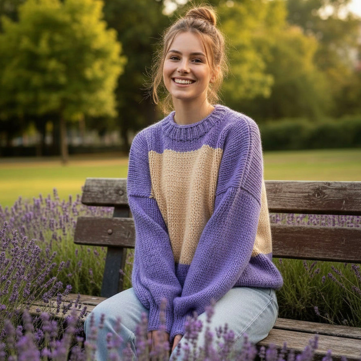 Modern Square Sweater Knitting Pattern