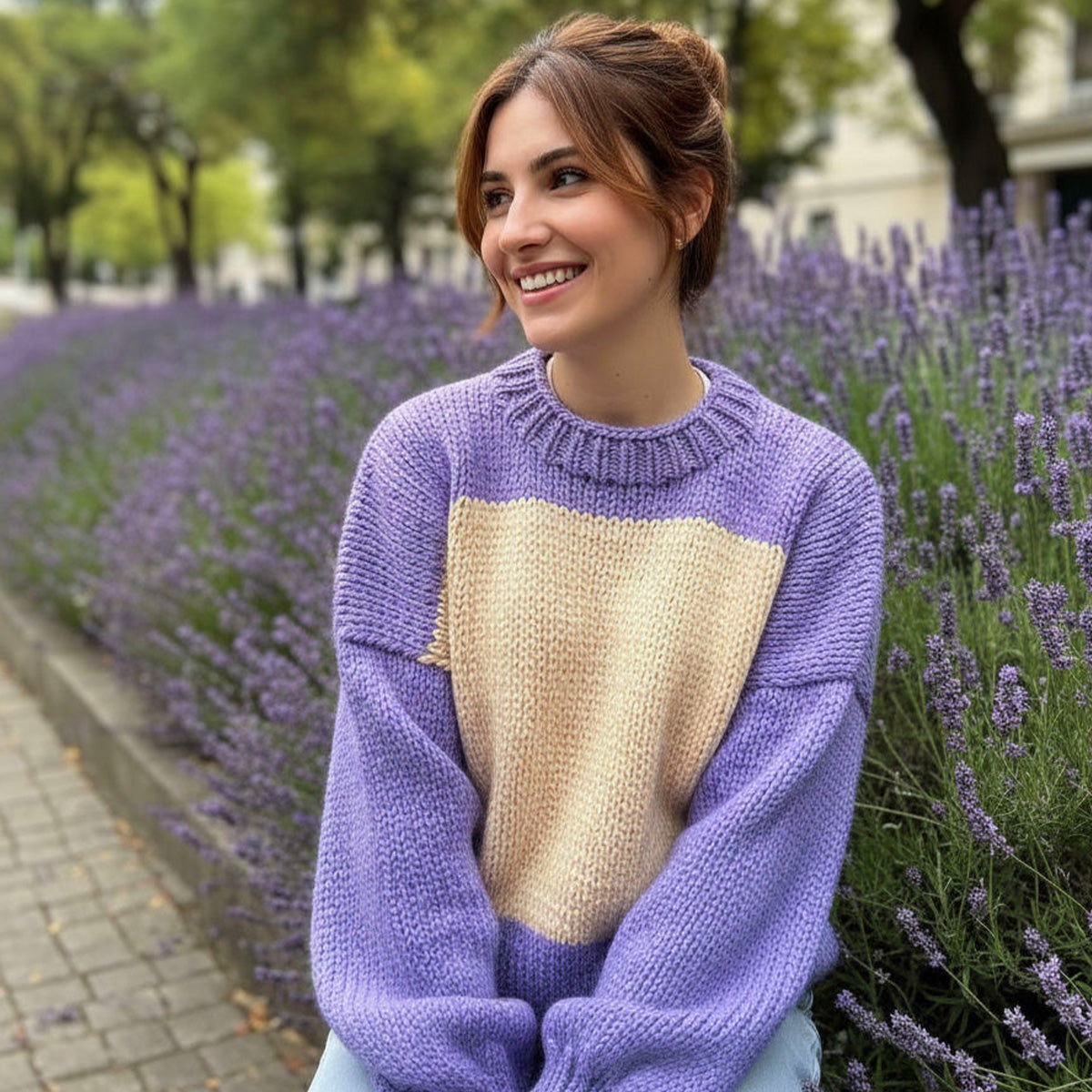 Modern Square Sweater Knitting Pattern