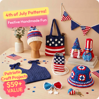 4th of July Crochet & Knitting Patterns Collection | Hooks & Needles