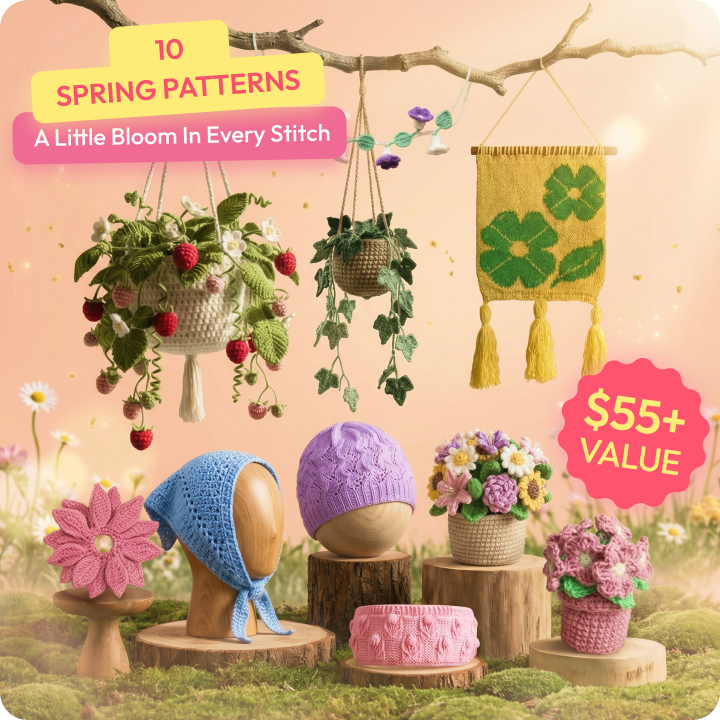 Ivory Spring Fill Spring Bloom 10 Patterns Bundle – Hooks & Needles
