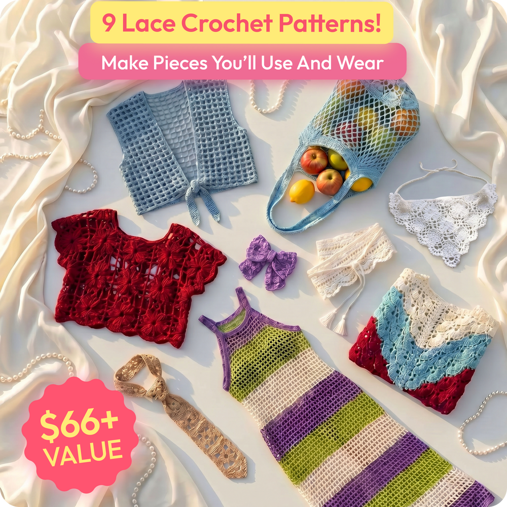 Summer Lace: 9 Crochet Wearables & Accessories Patterns