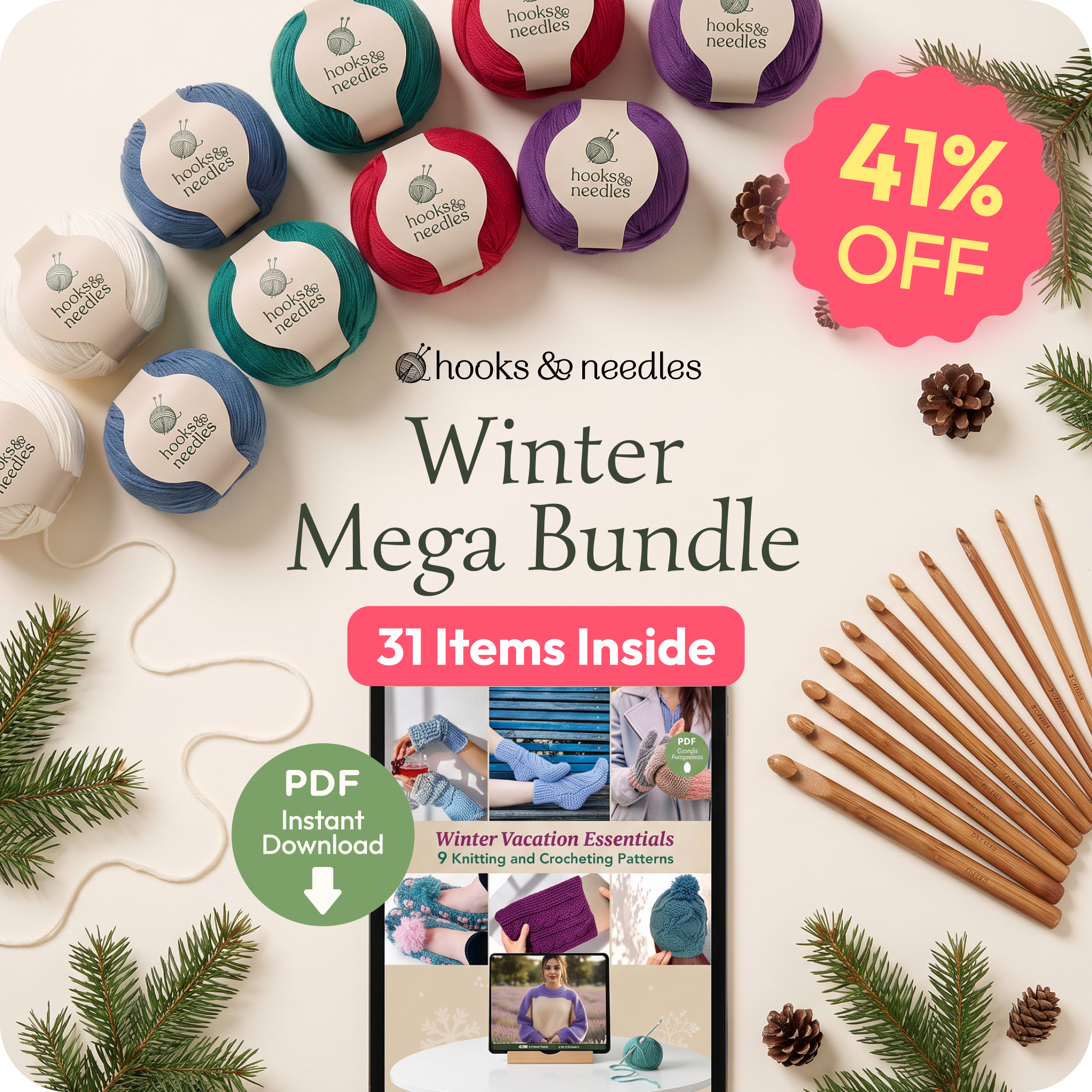 Hooks & Needles Winter Merino Mega Bundle