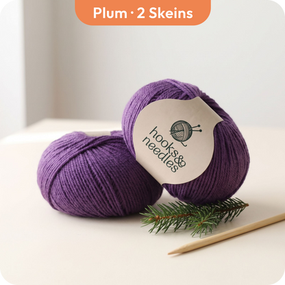 Hooks & Needles Winter Merino Yarn Bundle
