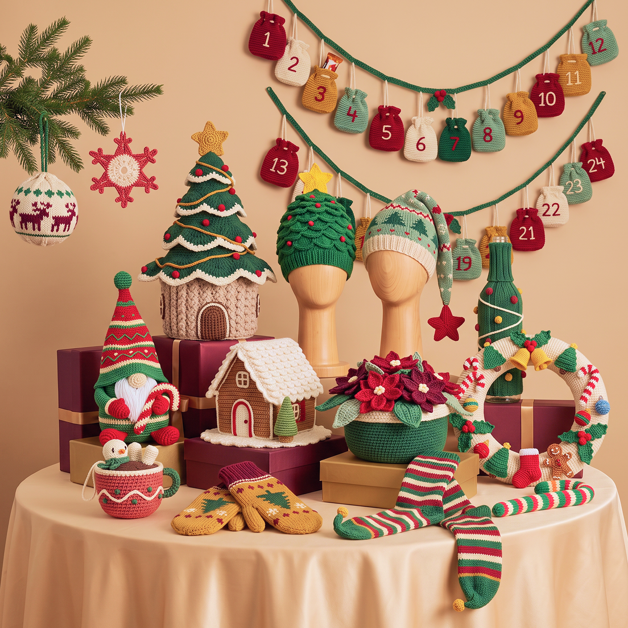 Christmas Digital Bundle | 15 Christmas Crochet & Knitting Patterns