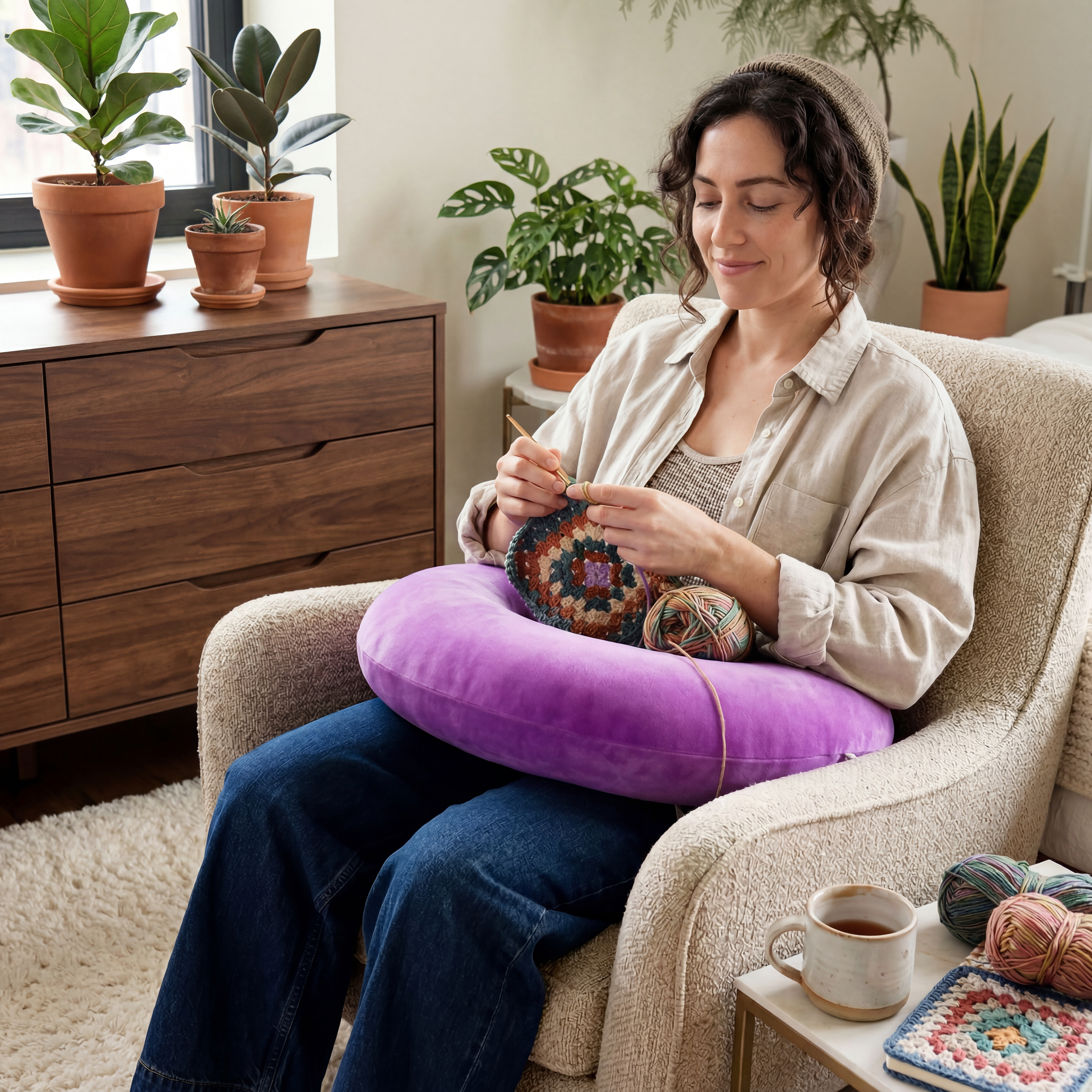 Crochet & Knit Support Pillow