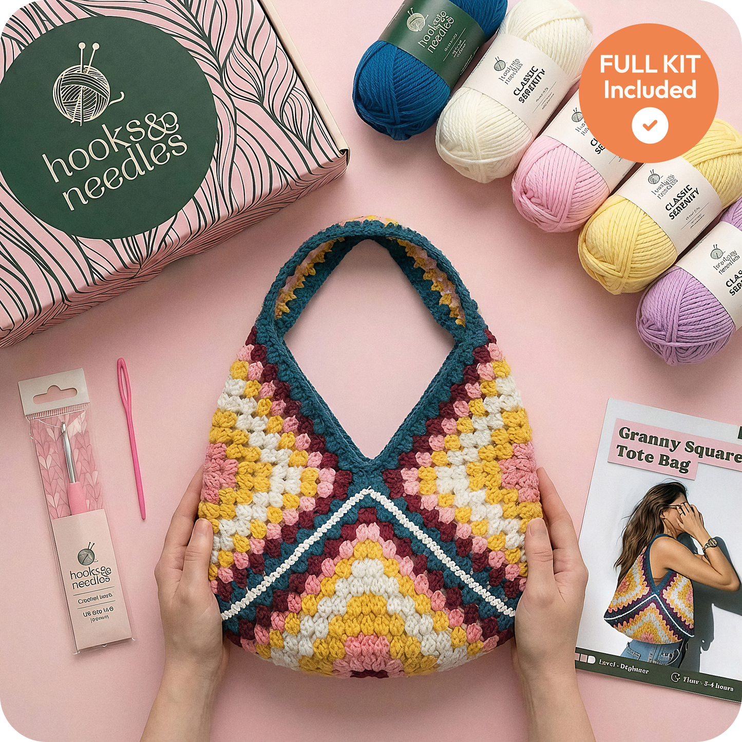 Granny Square Tote Bag Kit