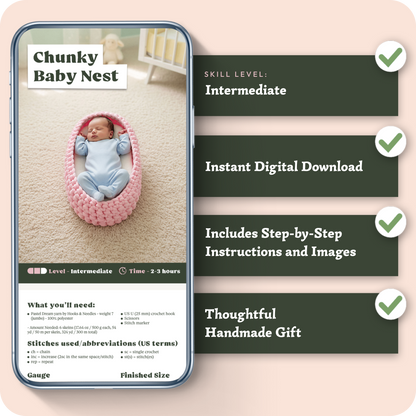 Chunky Baby Nest Kit