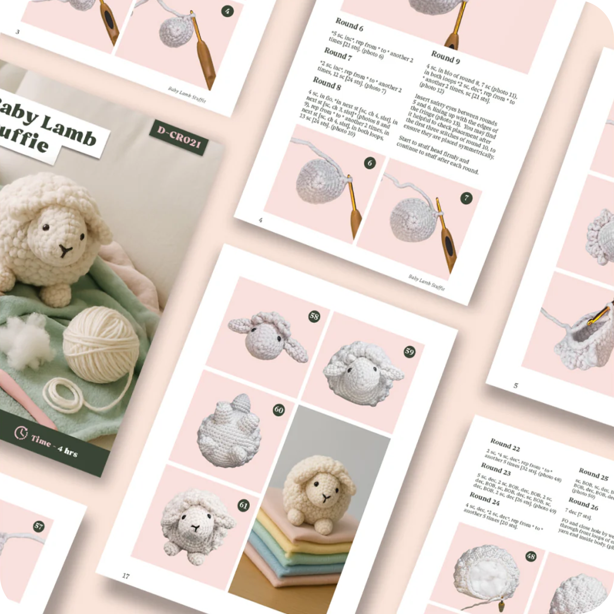 Baby Lamb Stuffie Kit