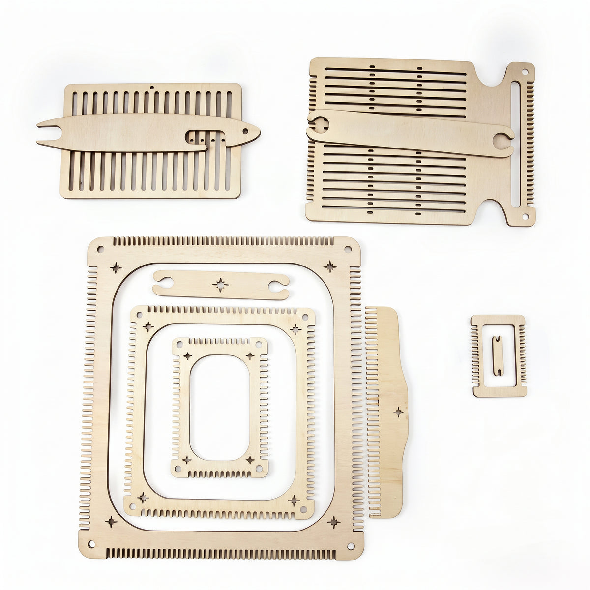 Wooden Weaving Loom Set
