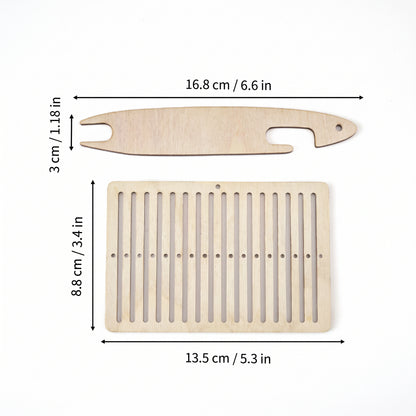 Wooden Weaving Loom Set