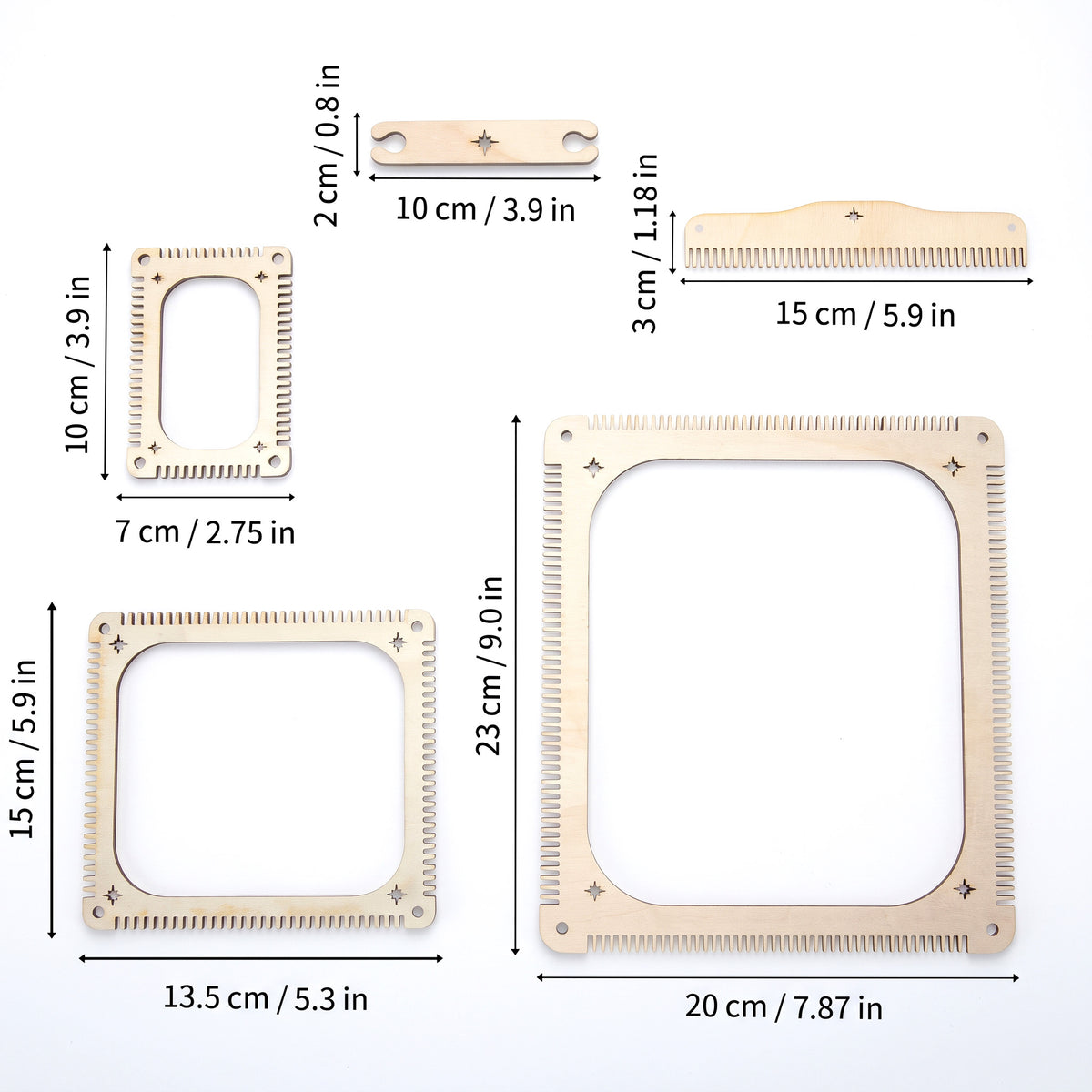Wooden Weaving Loom Set