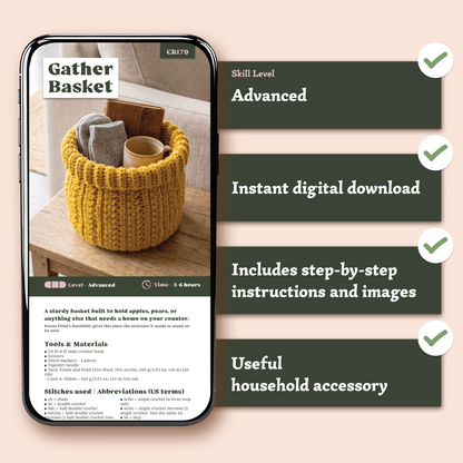 Gather Basket Crochet Pattern