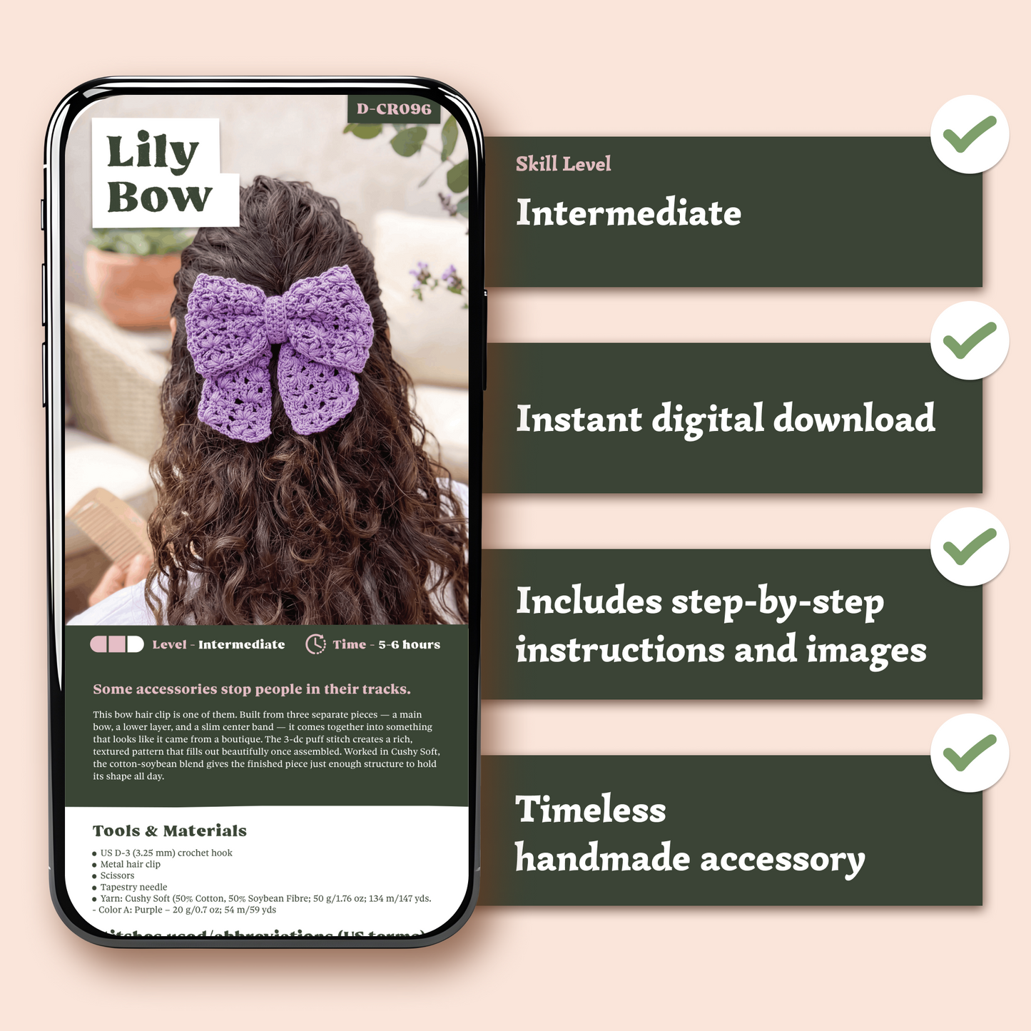 Lily Bow Crochet Pattern