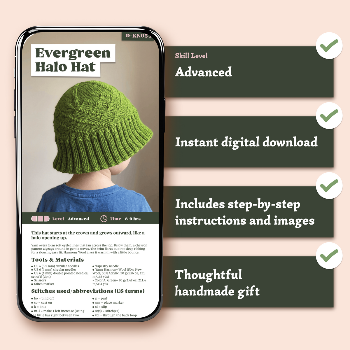 Evergreen Halo Hat Knitting Pattern