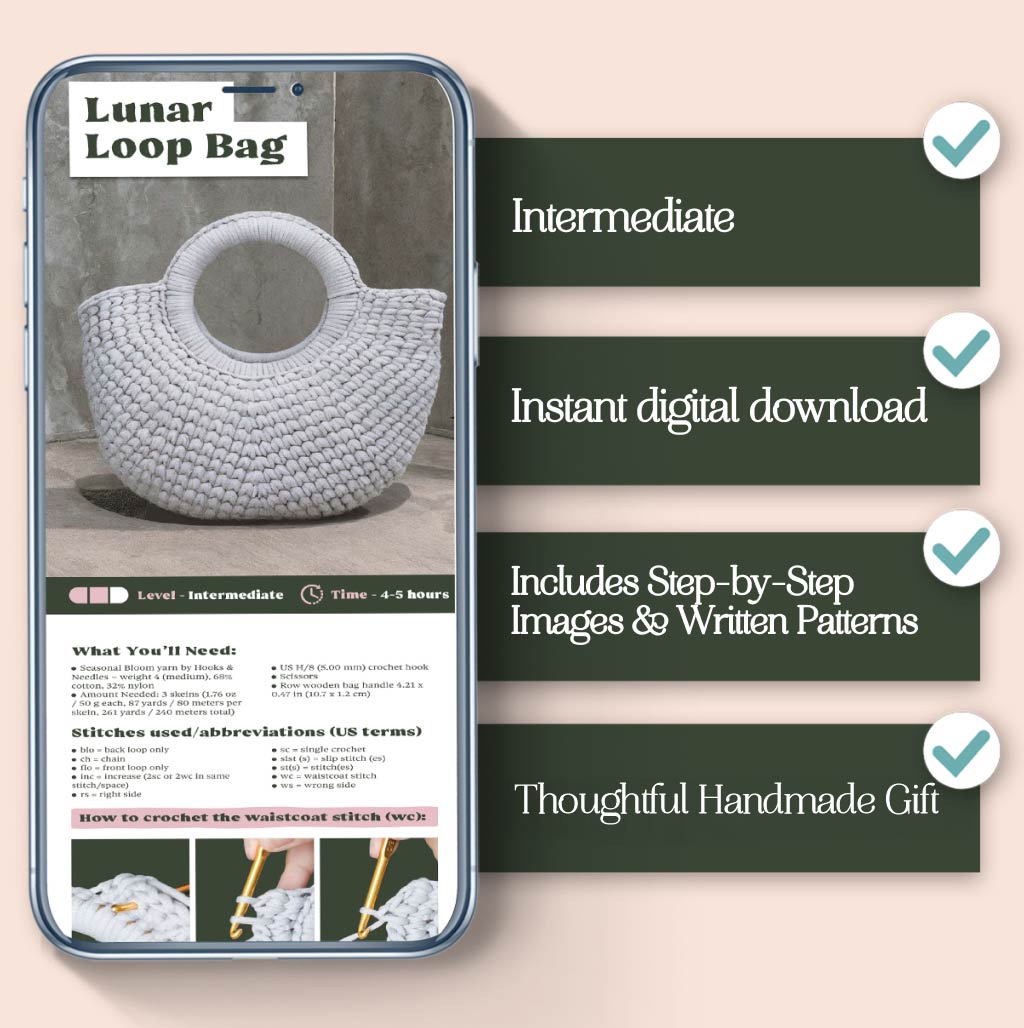 Lunar Loop Bag Crochet Pattern
