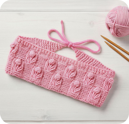 Tulip Headband Knitting Pattern
