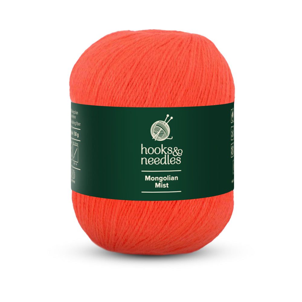 Image of Mongolian Mist yarn, showcasing its soft texture, ideal for creating cozy, elegant knitwear.