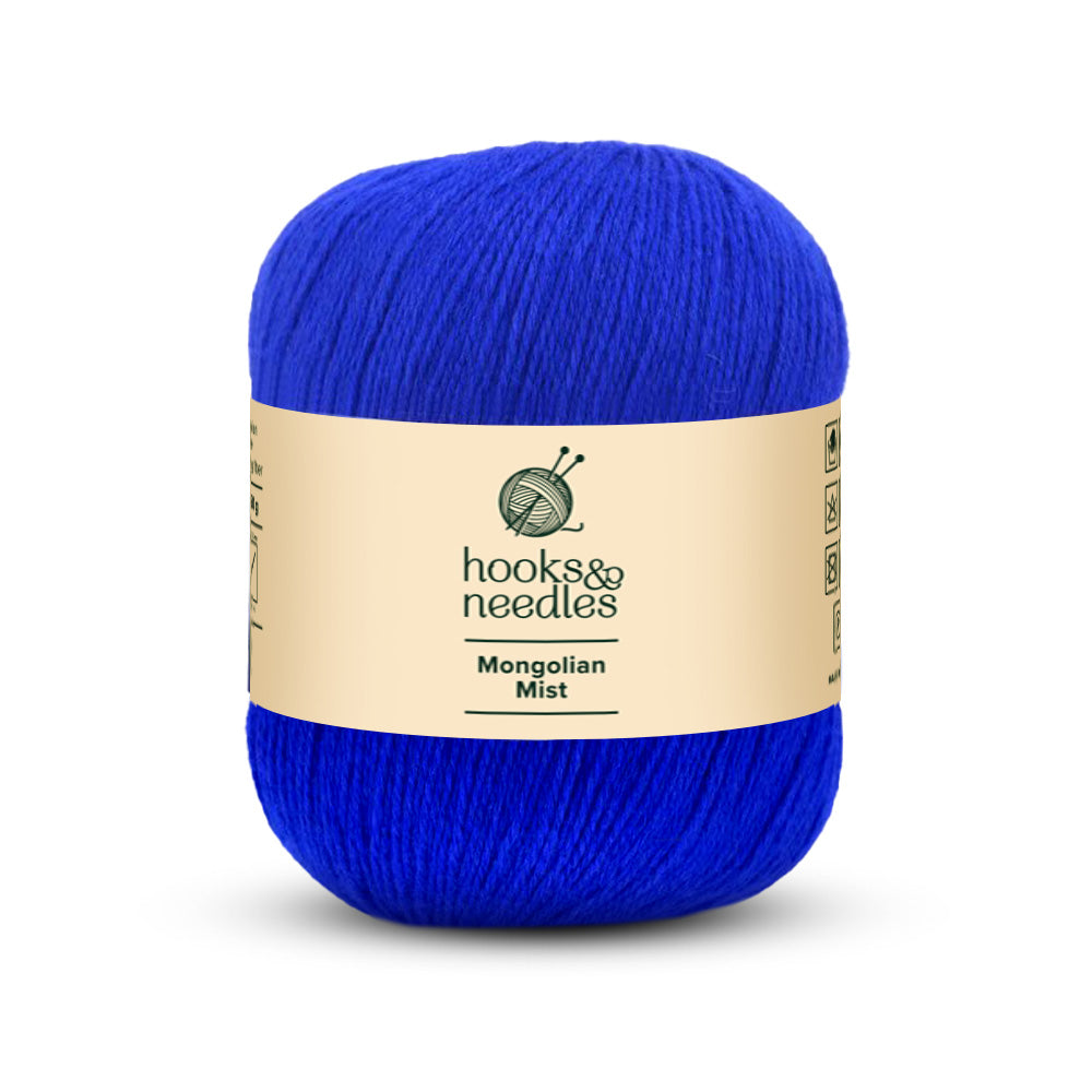 Image of Mongolian Mist yarn, showcasing its soft texture, ideal for creating cozy, elegant knitwear.