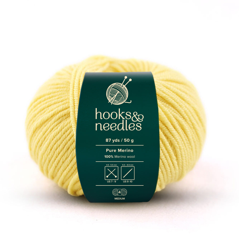 Image of Pure Merino yarn, showcasing its soft texture, ideal for creating cozy, elegant knitwear.