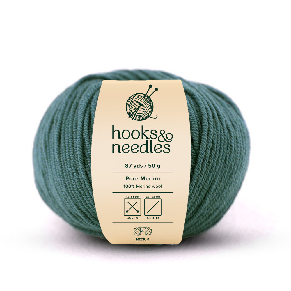 Image of Pure Merino yarn, showcasing its soft texture, ideal for creating cozy, elegant knitwear.