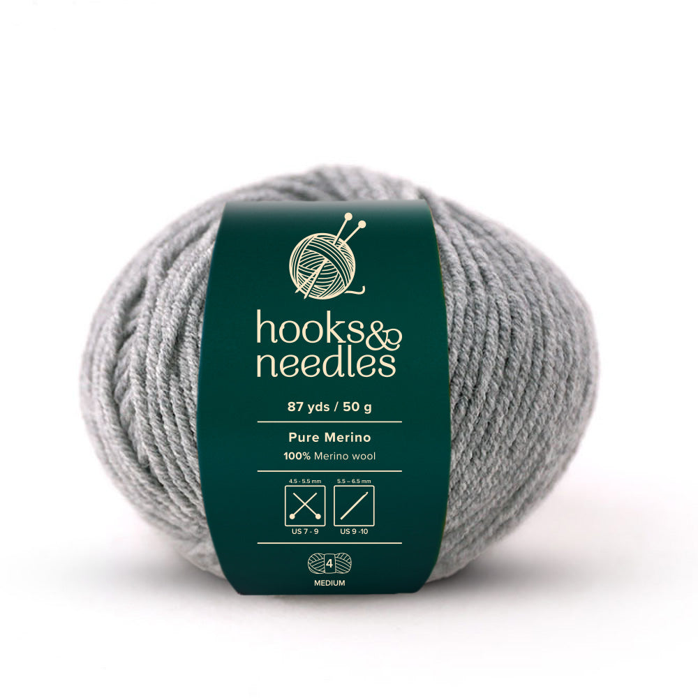 Image of Pure Merino yarn, showcasing its soft texture, ideal for creating cozy, elegant knitwear.