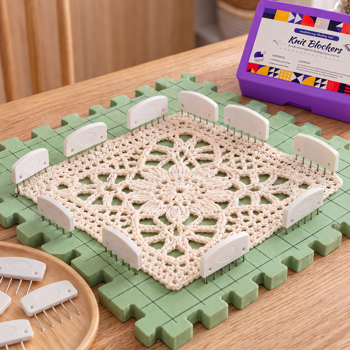 Blocking Combs Set for Knitting & Crochet