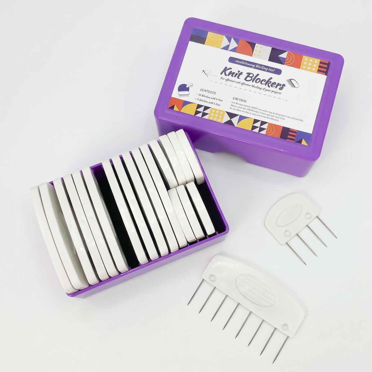 Blocking Combs Set for Knitting & Crochet