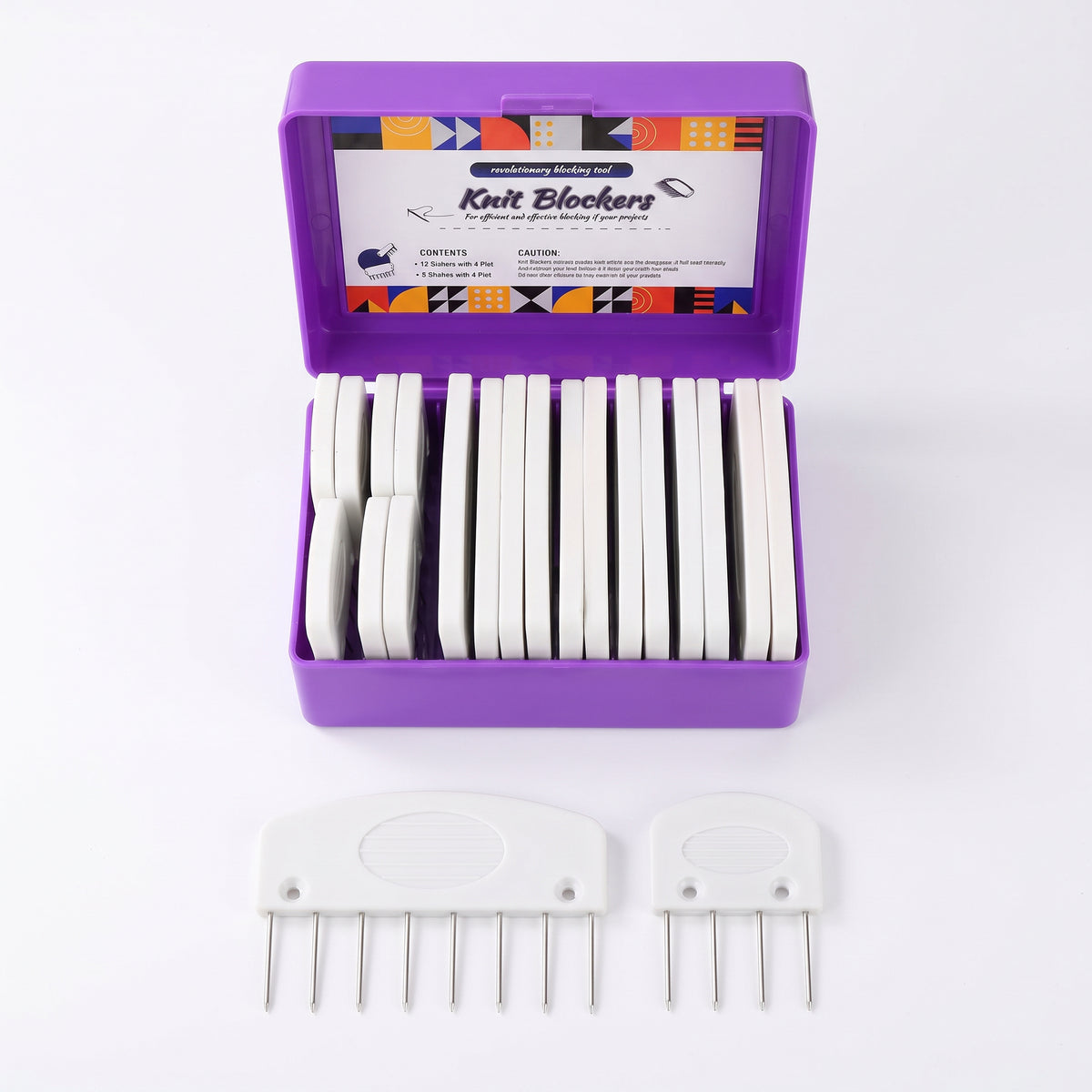 Blocking Combs Set for Knitting & Crochet