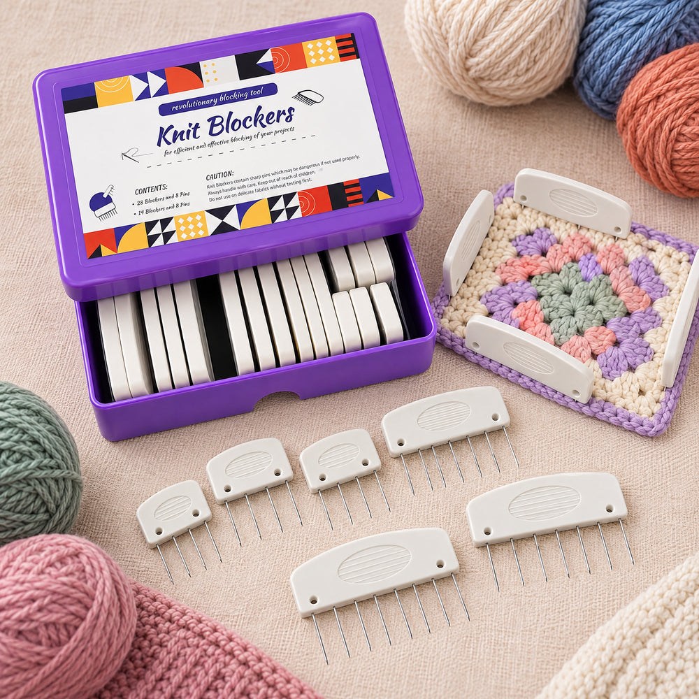Blocking Combs Set for Knitting & Crochet