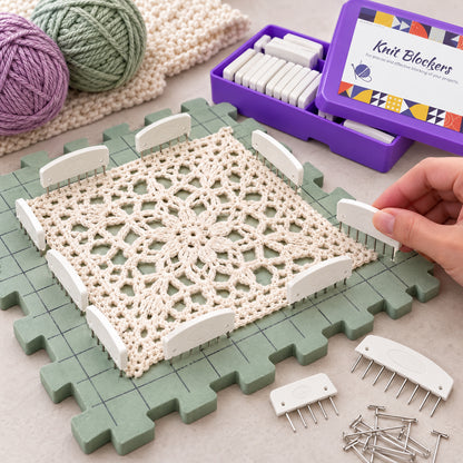 Blocking Combs Set for Knitting & Crochet