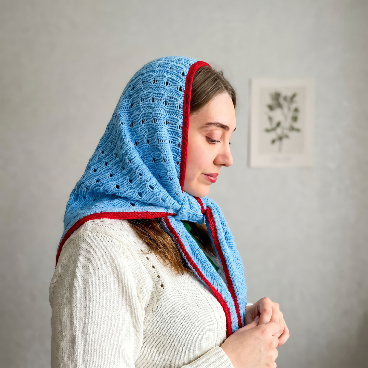 Vintage Scarf Knitting Pattern PDF