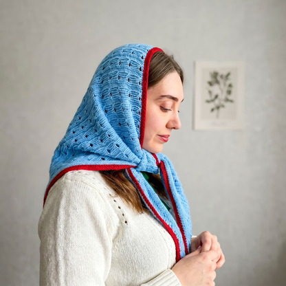 Vintage Scarf Knitting Pattern PDF