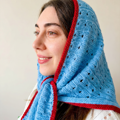 Vintage Scarf Knitting Pattern PDF