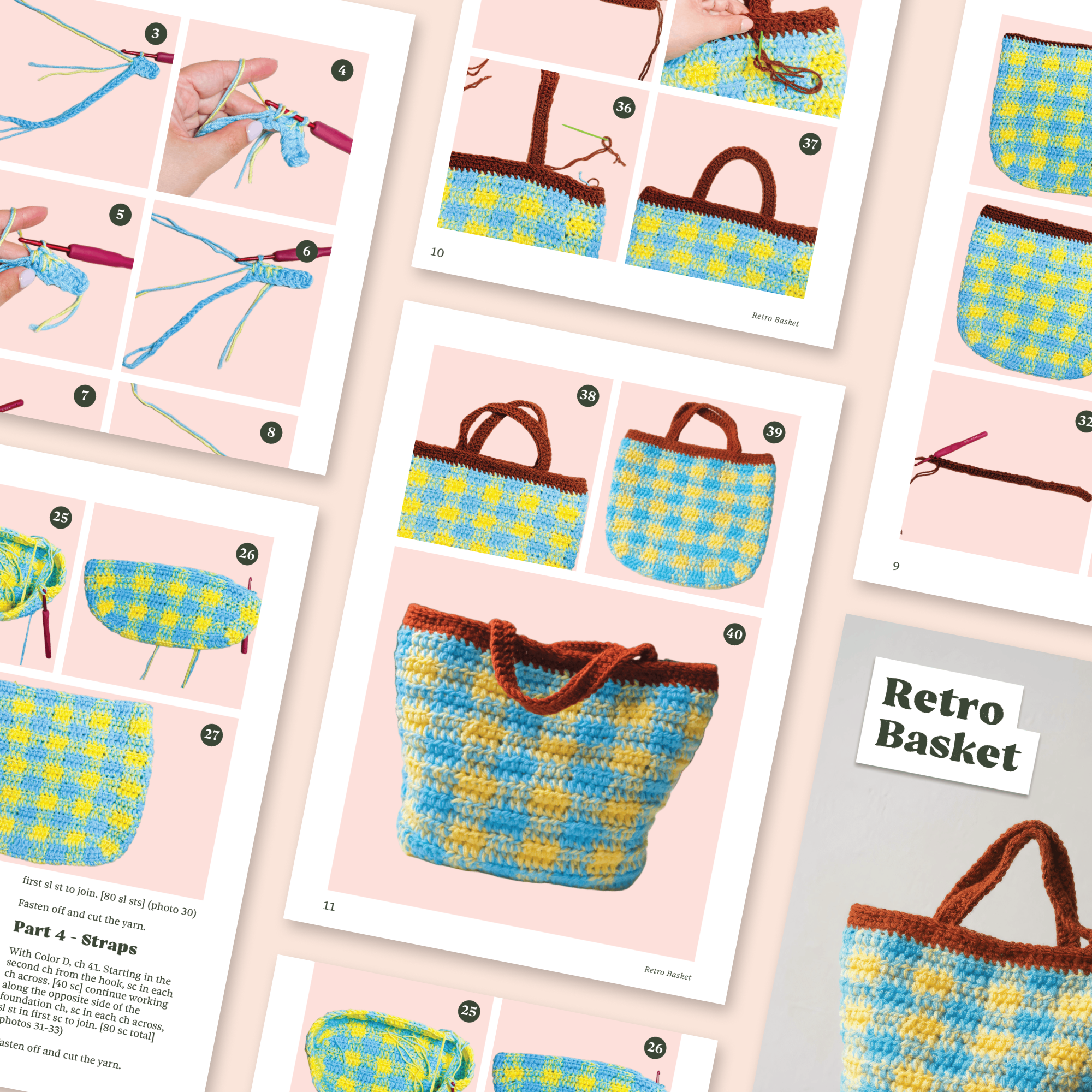 Retro Basket Crochet Pattern