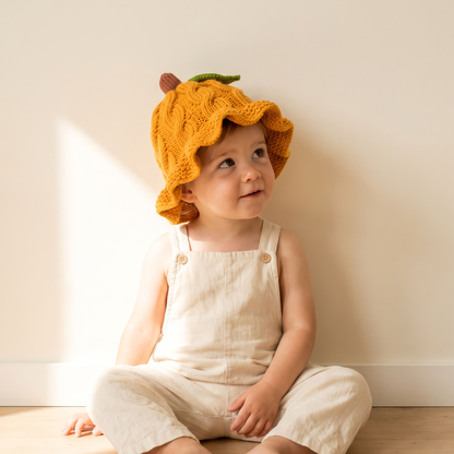 Pumpkin Patch Baby Hat Knitting Pattern