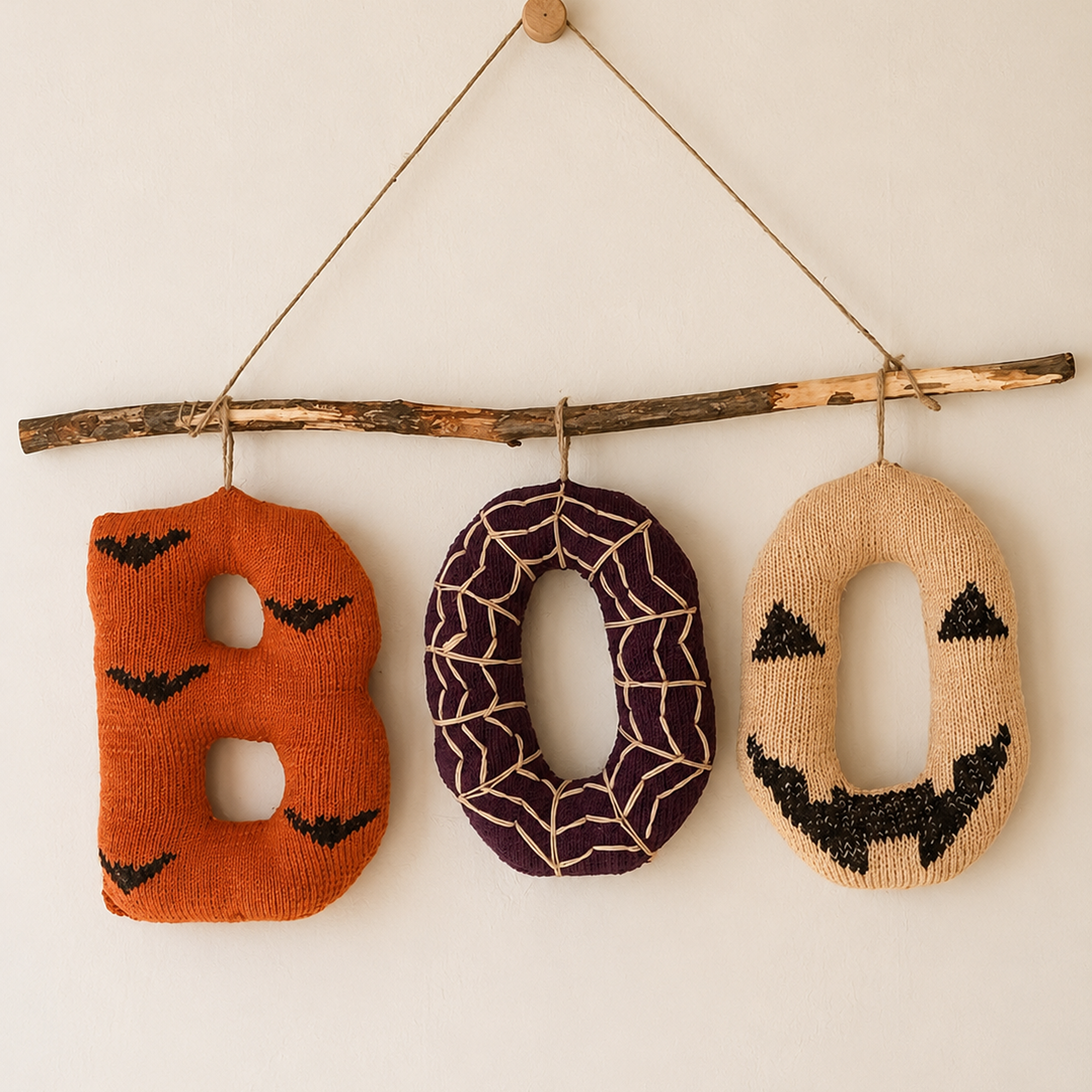Bats, Webs & BOO Knitting Pattern | Halloween PDF Instant Download 🎃🦇