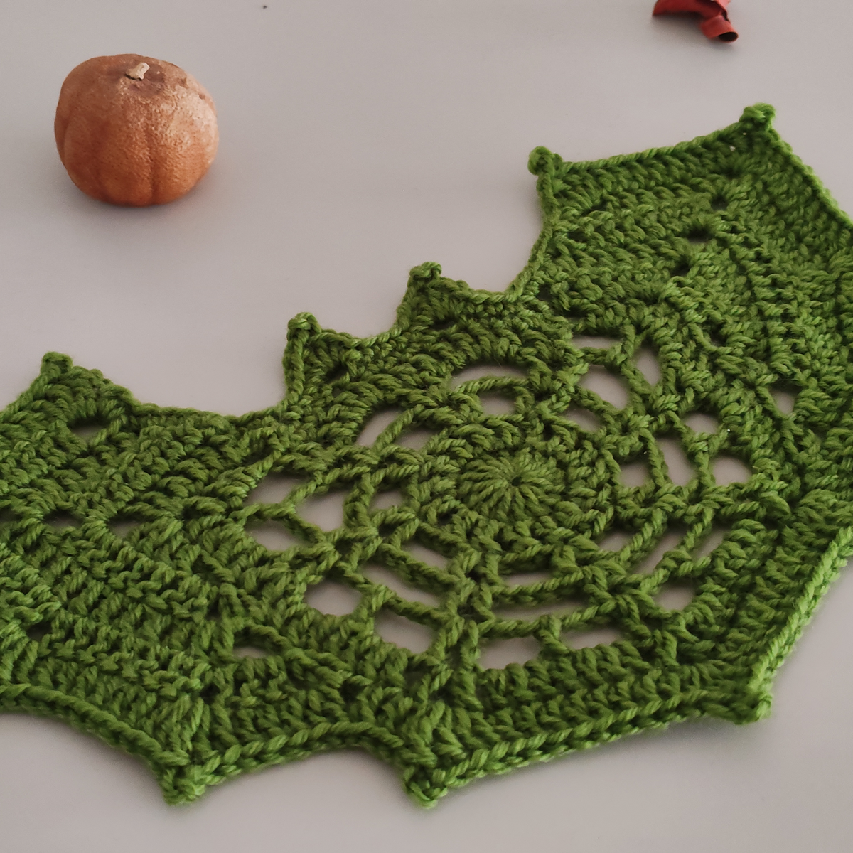 Spiderweb Bat Coaster Crochet Pattern | Halloween PDF Instant Download 🦇🕸️
