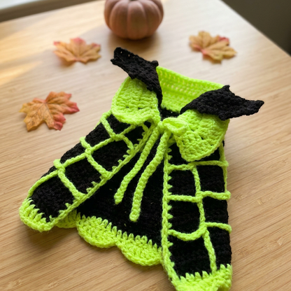 Spooky Web Cat Cape Crochet Pattern | Halloween PDF Instant Download 🐈‍⬛🕸️