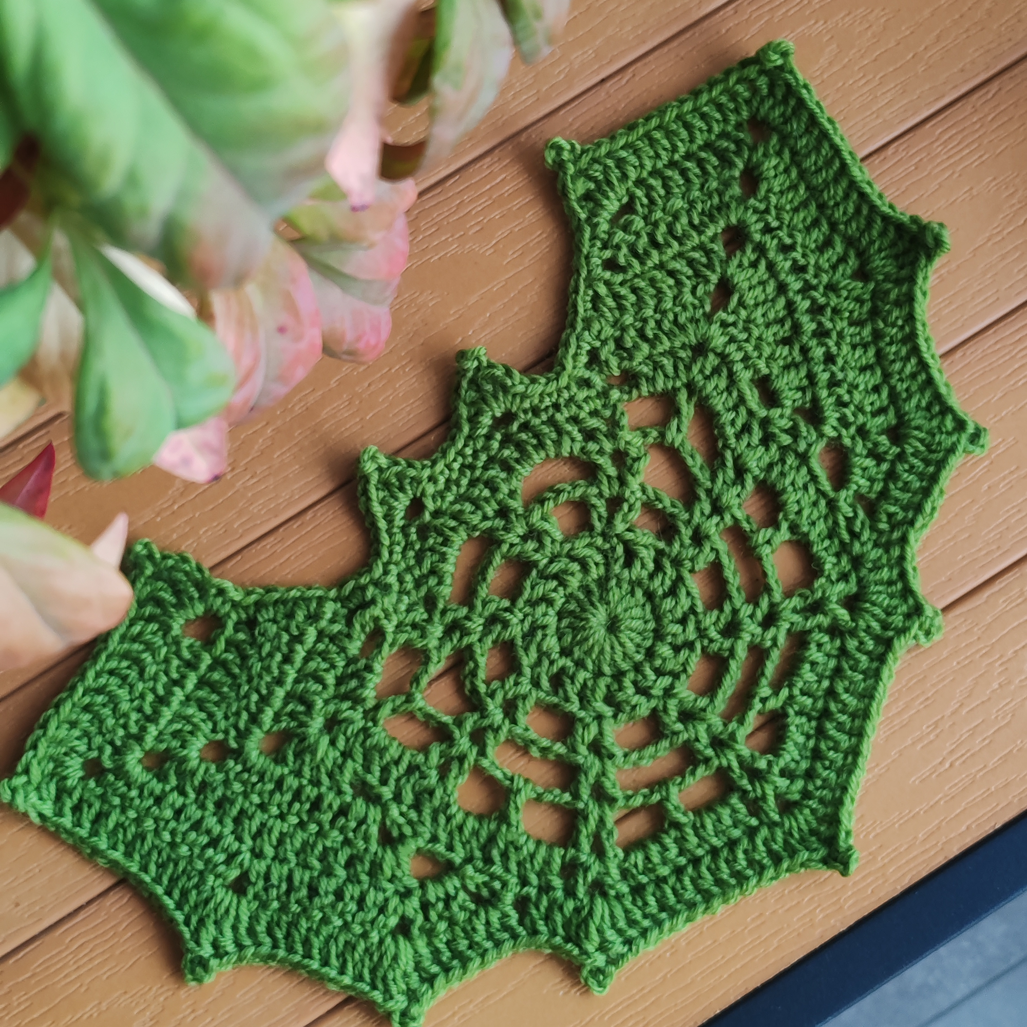 Spiderweb Bat Coaster Crochet Pattern | Halloween PDF Instant Download 🦇🕸️