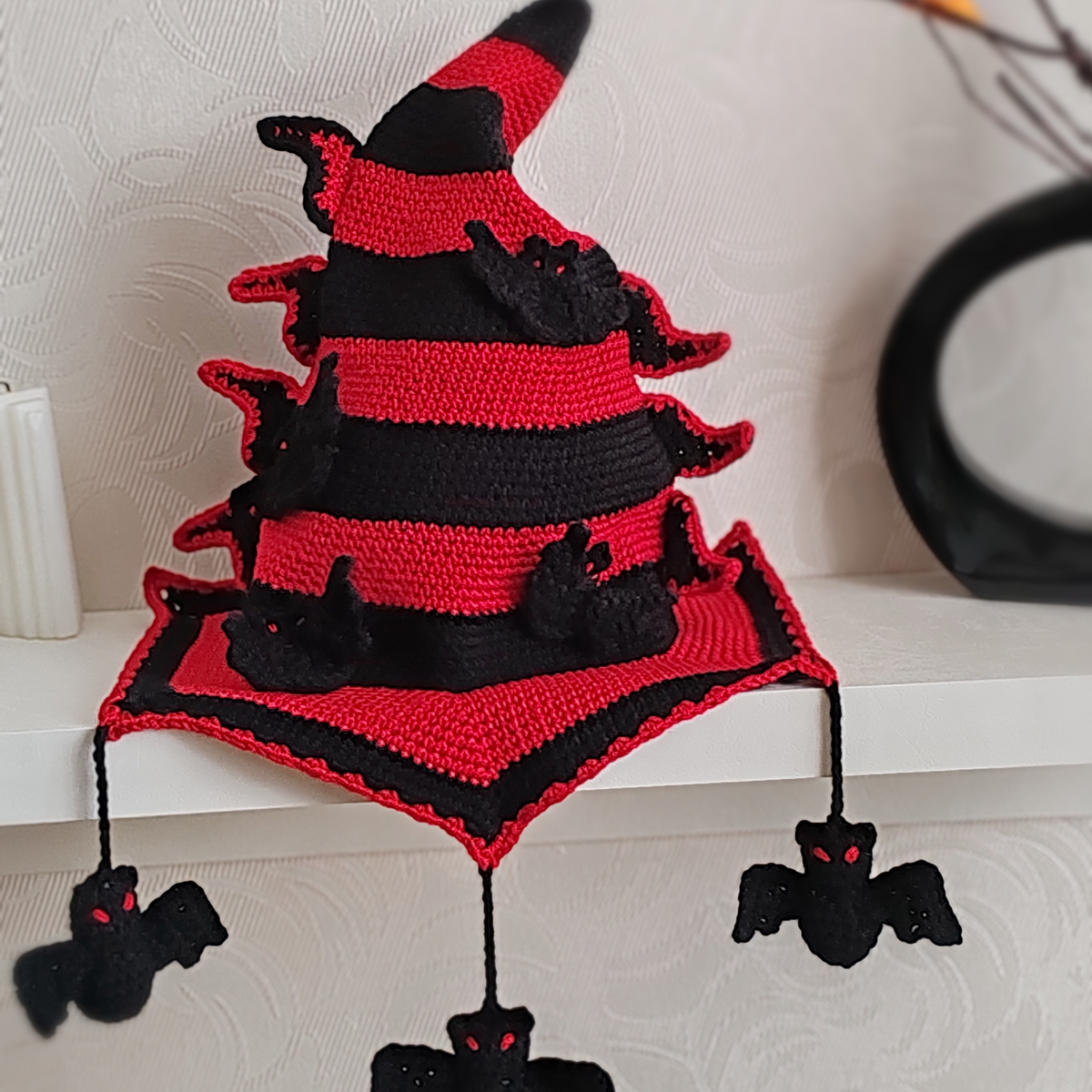 Batty Witch Hat Crochet Pattern | Halloween PDF Instant Download