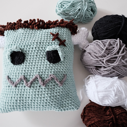 Frankie Monster Pillow Crochet Pattern