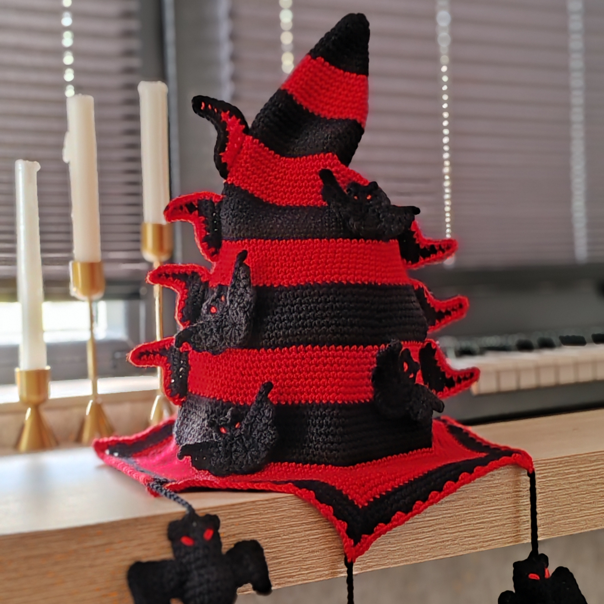 Batty Witch Hat Crochet Pattern | Halloween PDF Instant Download