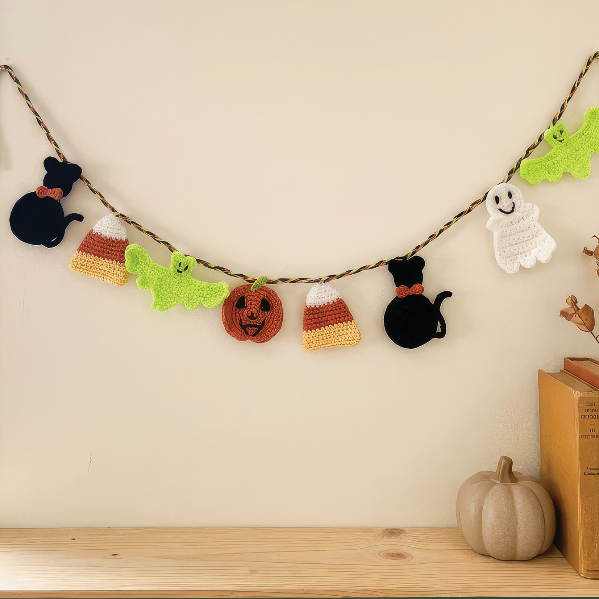 Boo Crew Garland Crochet Pattern | Halloween PDF Instant Download