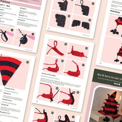 Batty Witch Hat Crochet Pattern | Halloween PDF Instant Download