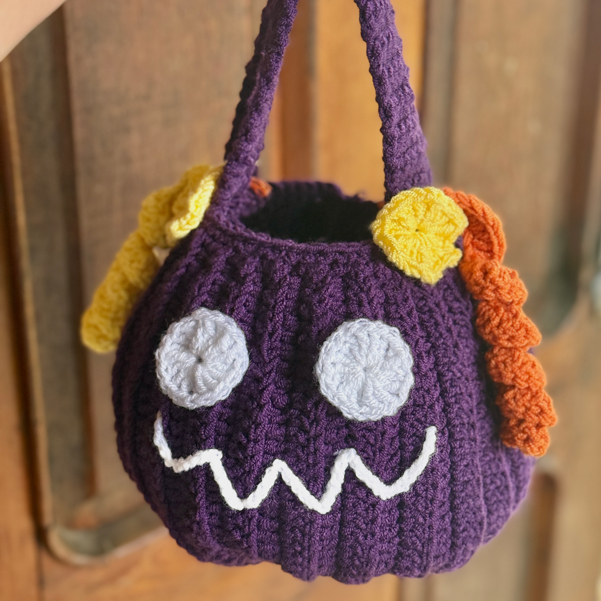 Trick or Treat Pumpkin Bag Crochet Pattern | Halloween PDF Instant Download