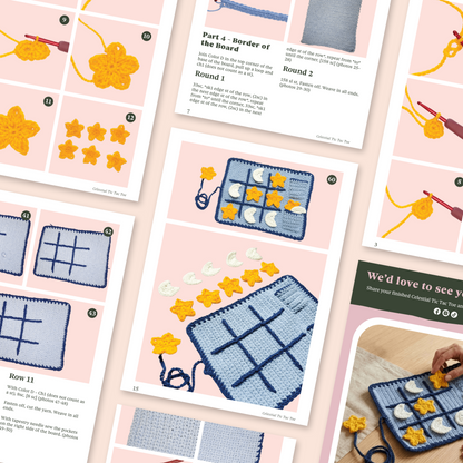 Celestial Tic Tac Toe Crochet Pattern