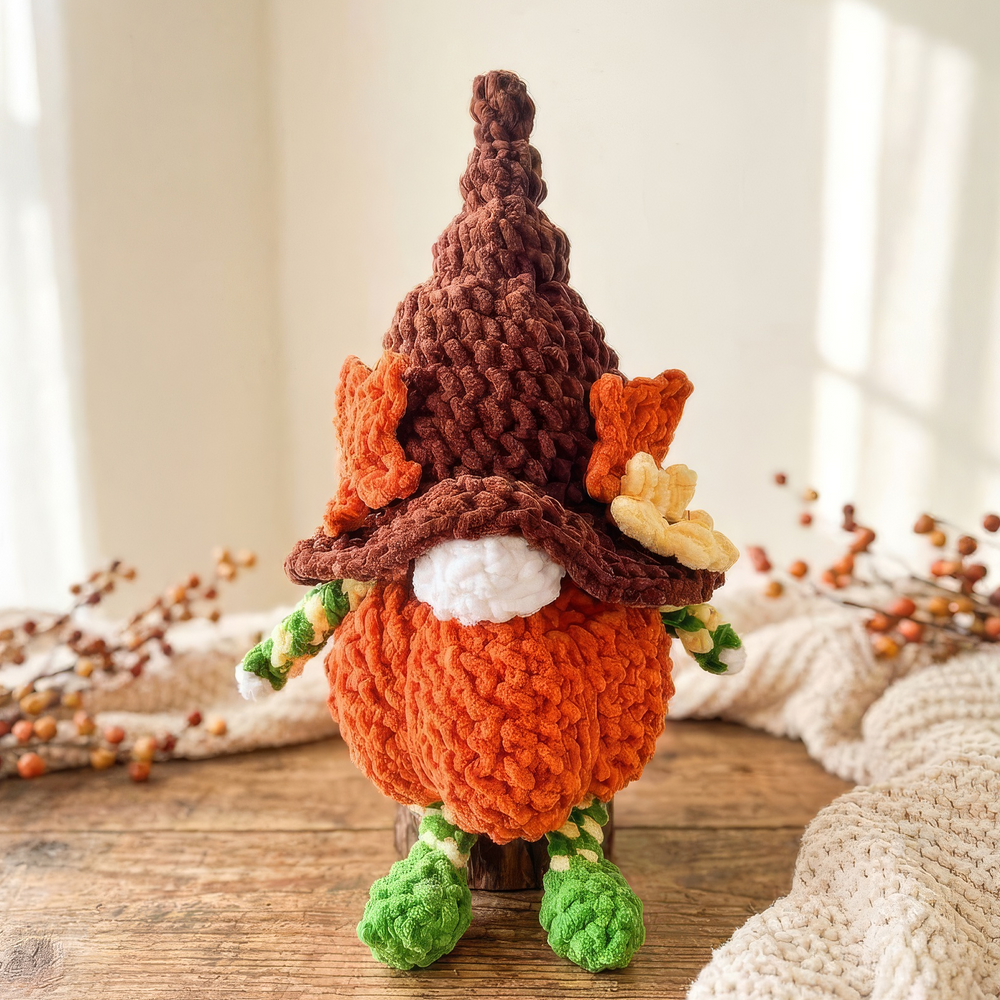 Pumpkin Patch Gnome Crochet Pattern