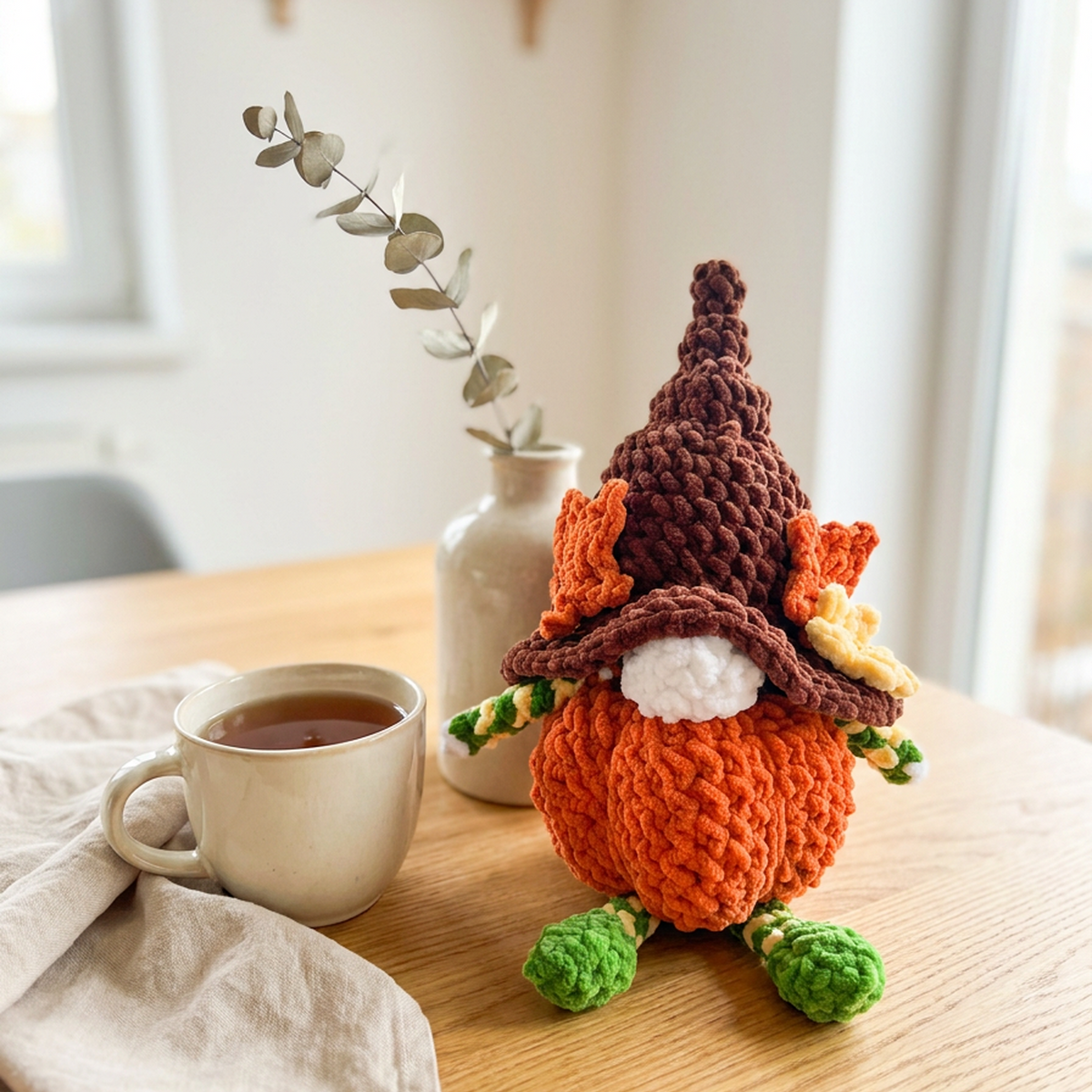 Pumpkin Patch Gnome Crochet Pattern
